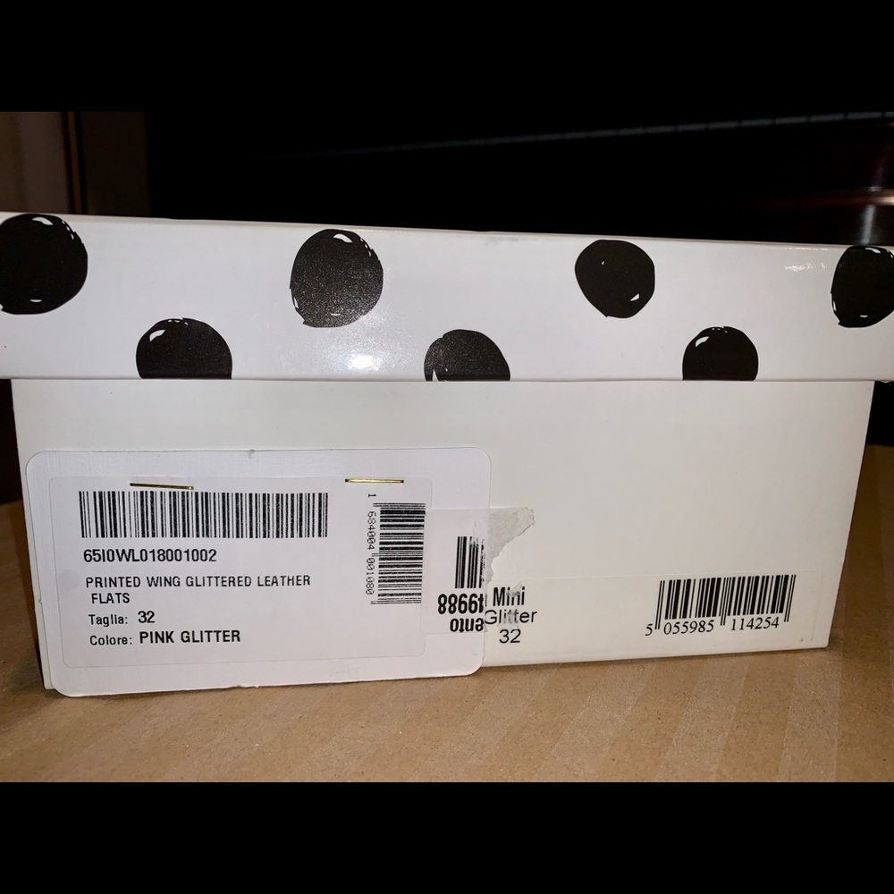 SOLD!! Sophia Webster Girls Mini Chiara Bellet Flats in Pink Glitter Sz 32 - Picture 10 of 11